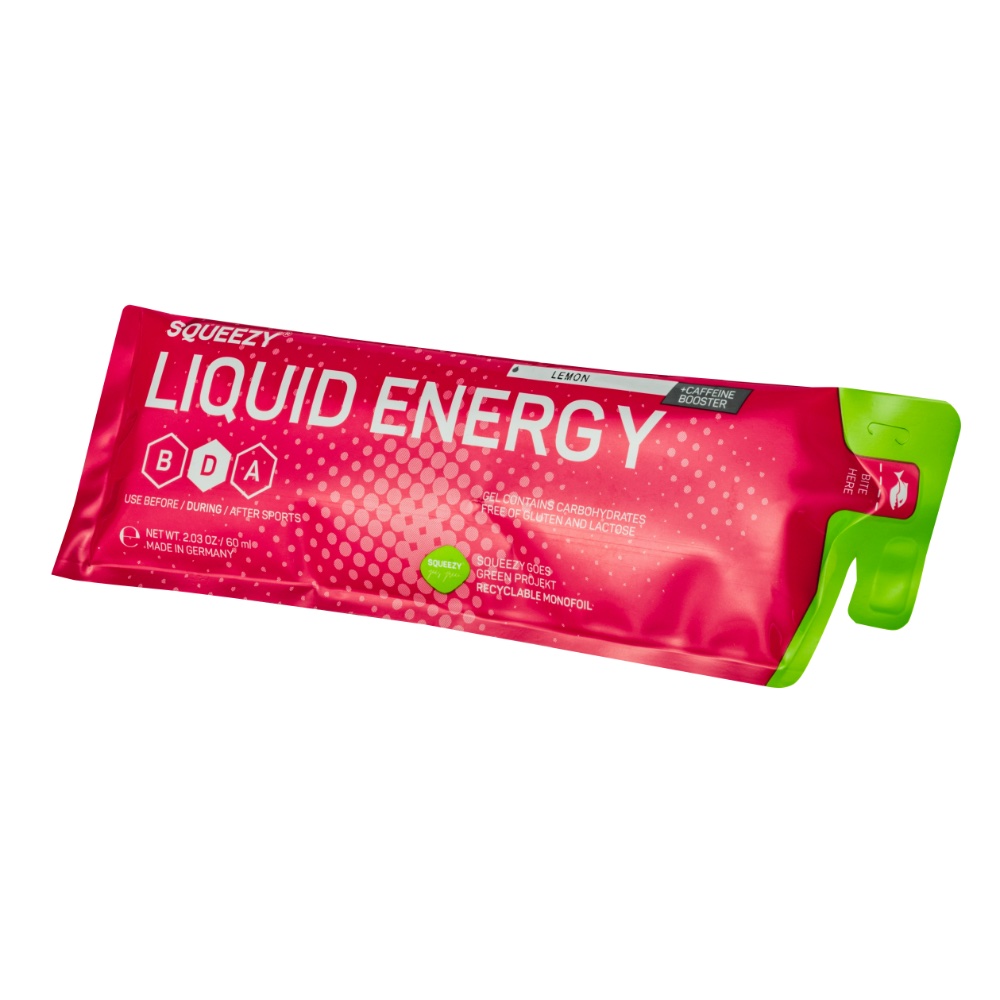 SQUEEZY Liquid Energy 60 ml - Sitron + koffein