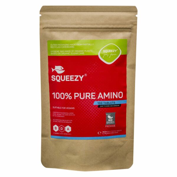 SQUEEZY 100% Pure Amino 1000 mg - 100 tabletter