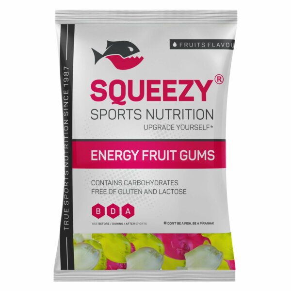 SQUEEZY Vingummi med Energi Piraya Fruit Gum 100 g