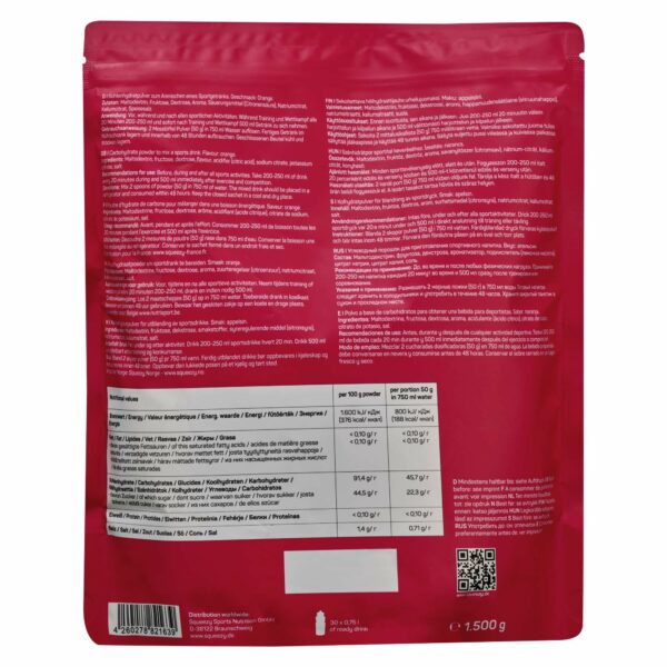 SQUEEZY Sportsdrikk 1500 g – Appelsin