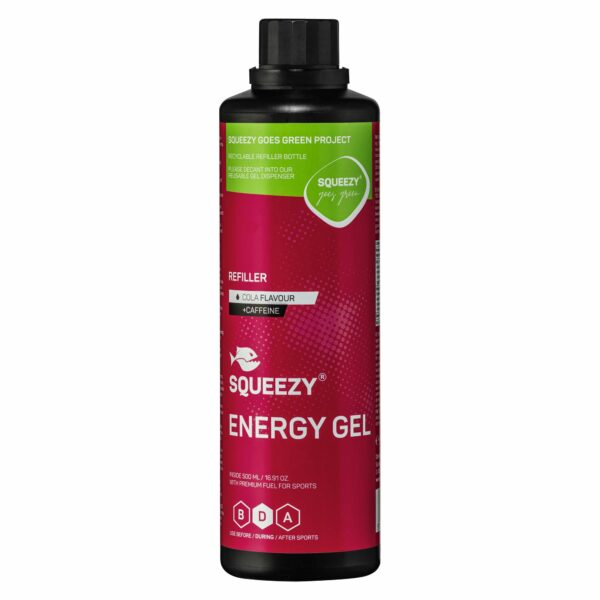 SQUEEZY Energy Gel 500 ml refiller - Cola + koffein