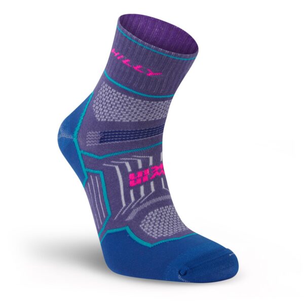 Løpesokker Anti gnagsår - Hilly Twinskin - Grape/Blue